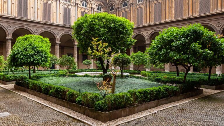 Courtyard of the Doria Pamphilj Gallery in Rome